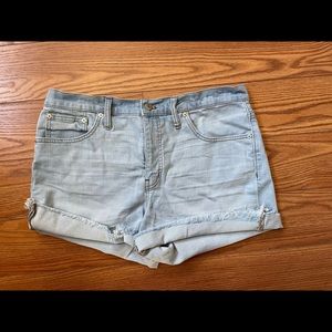Madewell High Rise Denim Shorts